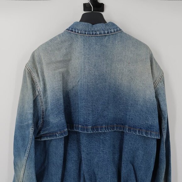 UNRAVEL PROJECT Blue Cotton Oversized Denim Jacket - Blue Size 50 or US L - Picture 8 of 8